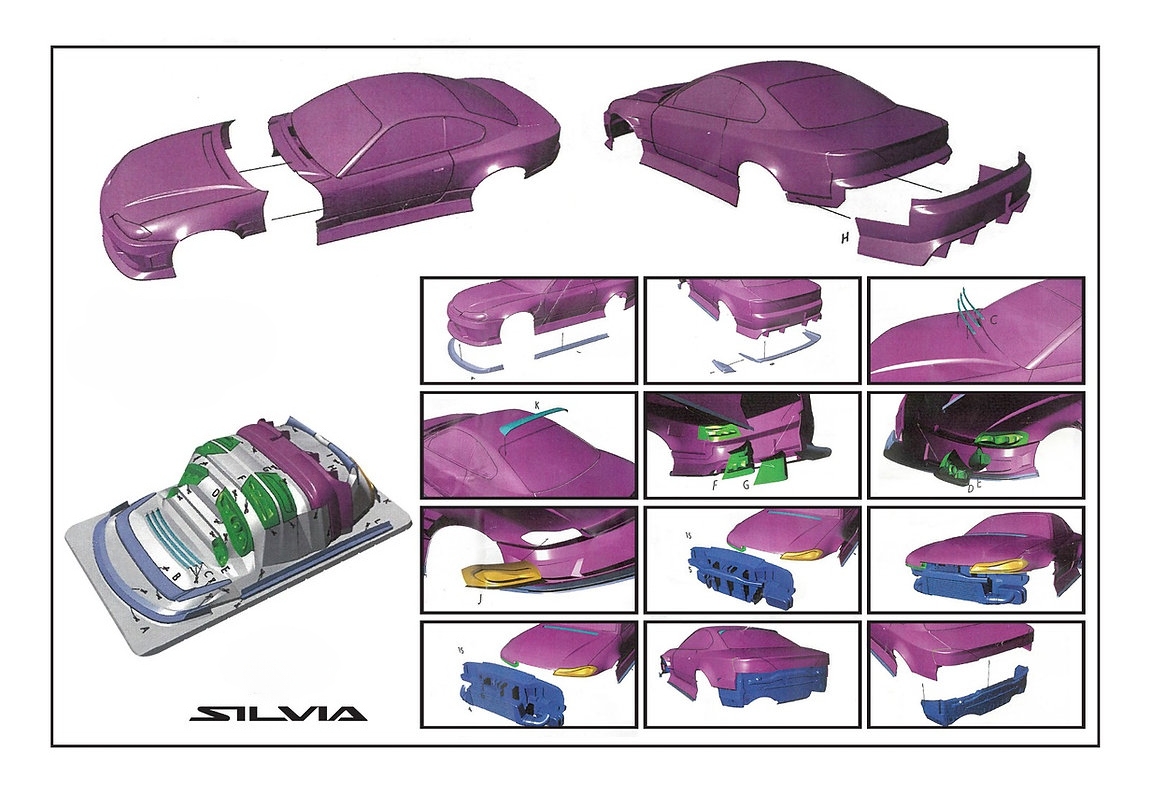 1/10 PC RC Silvia S15 JDM Wide - Drone Racing Gate review and price